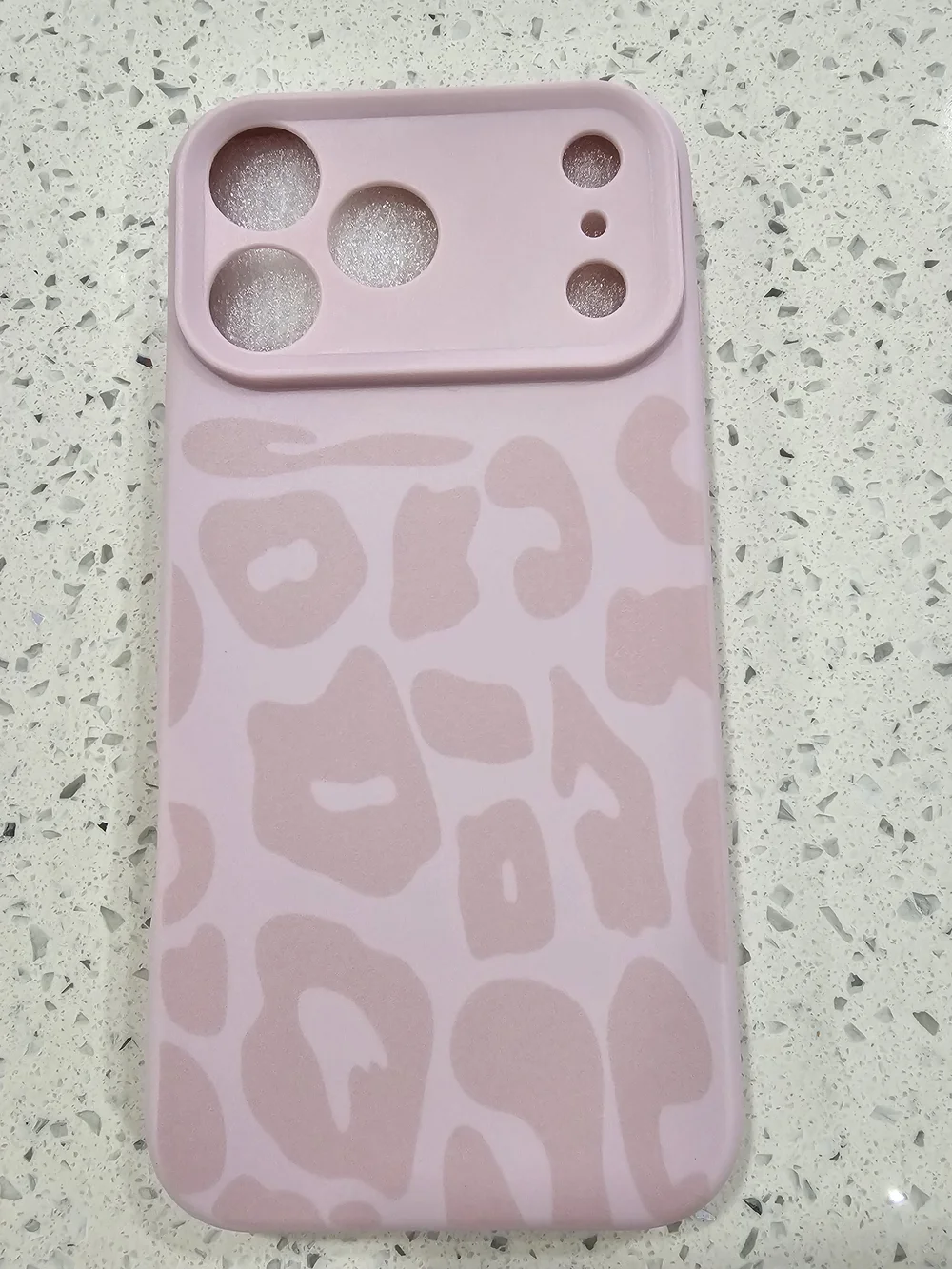 Pink Leopard Print Silicone Phone Case IPhone 17 Pro Max Soft Protective Cover